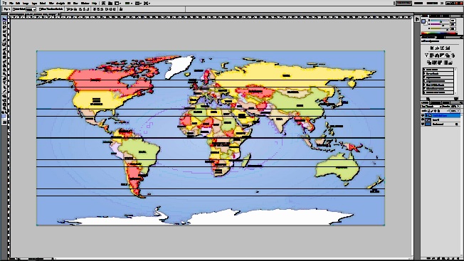 Longitude Latitude World Map Beginnings Red Ragged Fiend