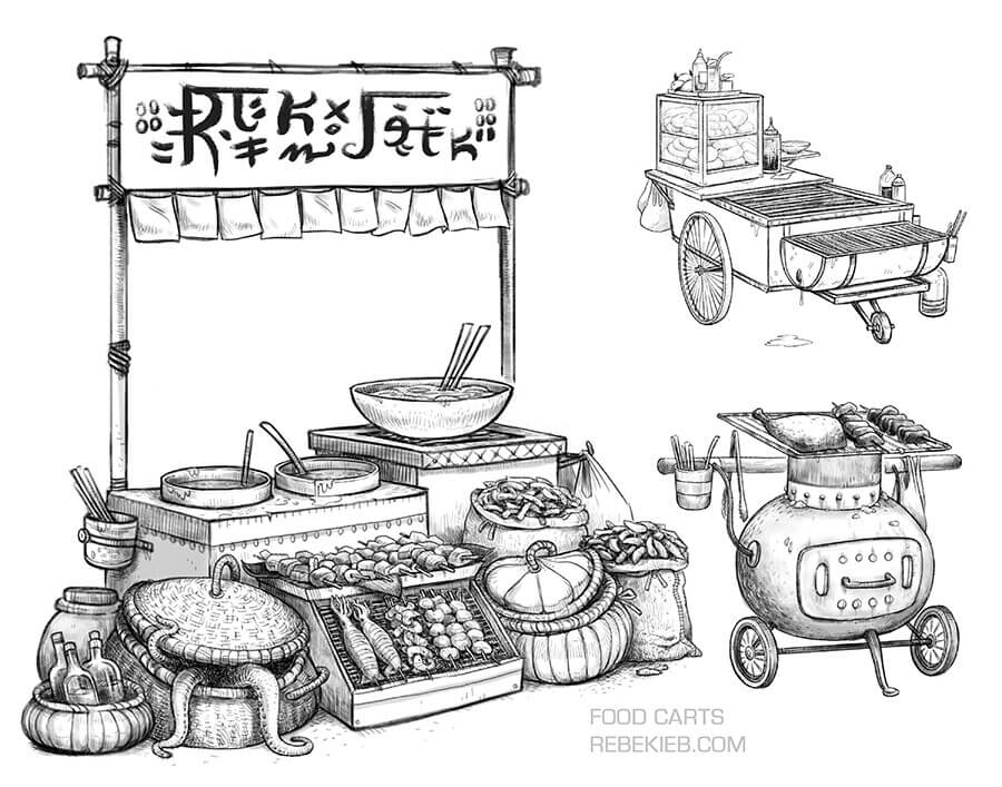 Add more streetfood to your D&D settlements