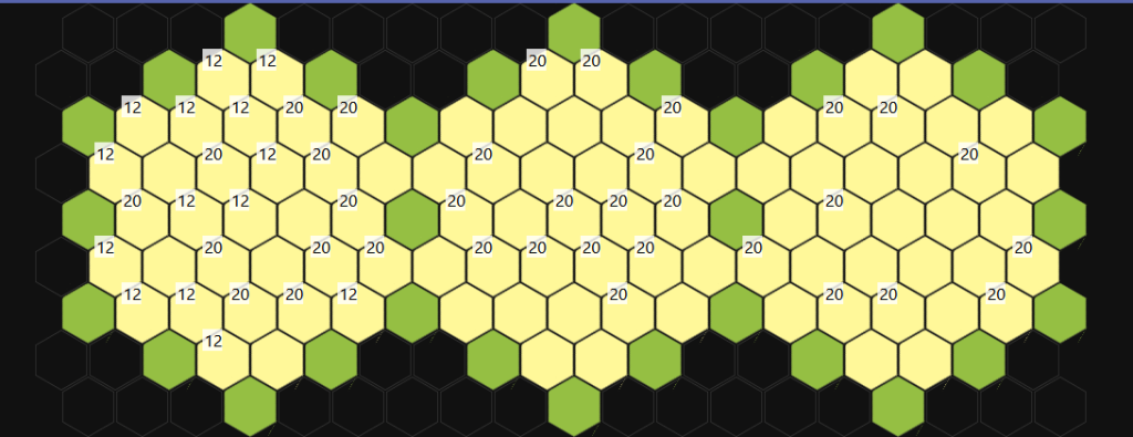 Points of Interest Occurrence in D&D Region Hexes